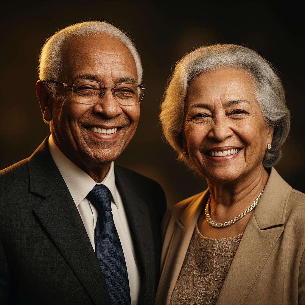 Idosos brasileiros sorrindo